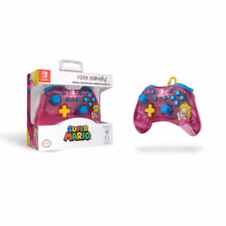 PDP Rock Candy: Bubblegum Peach Rose, Translucide USB Manette de jeu Analogique/Numérique Nintendo Switch, Nintendo Switch Lite, Nintendo Switch OLED - Vue supplémentaire 9