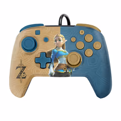 PDP Zelda REMATCH Multicolore USB Manette de jeu Nintendo Switch, Nintendo Switch OLED