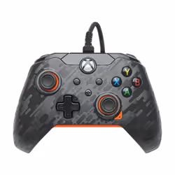 PDP Manette filaire: Carbone atomique, Pour Xbox et Windows 10/11, Manette de jeu, Xbox One, Xbox One X, Xbox Series S, Xbox  ...