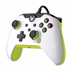 PDP Manette filaire: Blanc électriquePour Xbox Series X|S, Xbox One et Windows 10/11