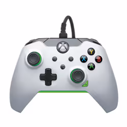 PDP Manette filaire: Blanc fluoPour Xbox Series X|S, Xbox One et Windows 10/11, Manette de jeu, PC, Xbox One, Xbox Series S,  ...