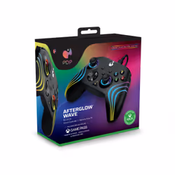 PDP Afterglow Wave Noir USB Manette de jeu PC, Xbox One, Xbox Series S, Xbox Series X