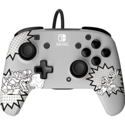 PDP REMATCH: Comic Attack Noir, Gris, Blanc USB Manette de jeu Analogique/Numérique Nintendo Switch, Nintendo Switch OLED