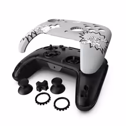 PDP REMATCH: Comic Attack Noir, Gris, Blanc USB Manette de jeu Analogique/Numérique Nintendo Switch, Nintendo Switch OLED - Vue supplémentaire 5