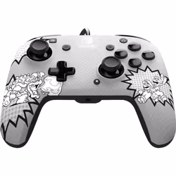 PDP REMATCH: Comic Attack Noir, Gris, Blanc USB Manette de jeu Analogique/Numérique Nintendo Switch, Nintendo Switch OLED - Vue supplémentaire 6