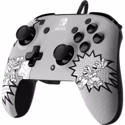 PDP REMATCH: Comic Attack Noir, Gris, Blanc USB Manette de jeu Analogique/Numérique Nintendo Switch, Nintendo Switch OLED - Vue supplémentaire 8