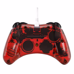 PDP Rock Candy: Mario Punch Rouge, Translucide USB Manette de jeu Analogique/Numérique Nintendo Switch, Nintendo Switch Lite, Nintendo Switch OLED