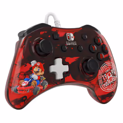 PDP Rock Candy: Mario Punch Rouge, Translucide USB Manette de jeu Analogique/Numérique Nintendo Switch, Nintendo Switch Lite, Nintendo Switch OLED - Vue supplémentaire 6
