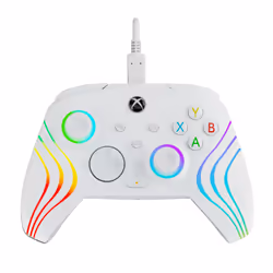 PDP Manette filaire Afterglow Wave: White Pour Xbox Series X|S, Xbox One & Windows 10/11