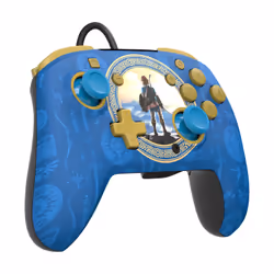 PDP Rematch: Hyrule Blue Bleu USB Manette de jeu Analogique/Numérique Nintendo Switch, Nintendo Switch Lite, Nintendo Switch OLED