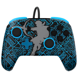 PDP Rematch: Sheikah Shoot Noir, Bleu USB Manette de jeu Analogique/Numérique Nintendo Switch, Nintendo Switch Lite, Nintendo Switch OLED