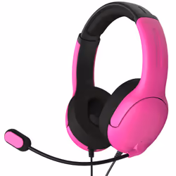 PDP Nebula, Avec fil, Jouer, Casque, Noir, Rose