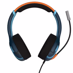 PDP Airlite Glow, Avec fil, Jouer, Casque, Noir, Bleu, Orange