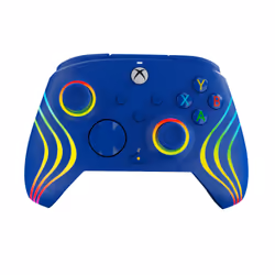 PDP Afterglow Wave Bleu USB Manette de jeu Analogique/Numérique PC, Xbox Series S, Xbox Series X