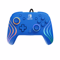 PDP Afterglow Wave, Manette de jeu, Nintendo Switch, Nintendo Switch OLED, Croix directionnelle, Bouton d'accueil, Analogique ...