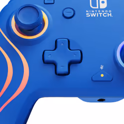 PDP Afterglow Wave Bleu USB Manette de jeu Analogique/Numérique Nintendo Switch, Nintendo Switch OLED