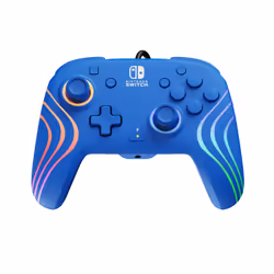 PDP Afterglow Wave Bleu USB Manette de jeu Analogique/Numérique Nintendo Switch, Nintendo Switch OLED - Vue supplémentaire 6