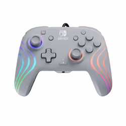 PDP Afterglow Wave Gris USB Manette de jeu Analogique/Numérique Nintendo Switch, Nintendo Switch OLED