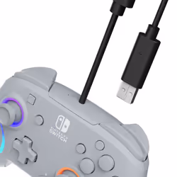 PDP Afterglow Wave Gris USB Manette de jeu Analogique/Numérique Nintendo Switch, Nintendo Switch OLED - Vue supplémentaire 6