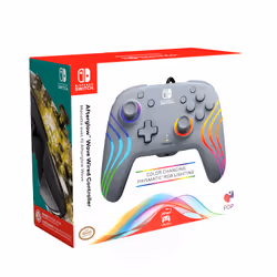 PDP Afterglow Wave Gris USB Manette de jeu Analogique/Numérique Nintendo Switch, Nintendo Switch OLED - Vue supplémentaire 9