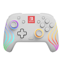 PDP Afterglow Wave Blanc Manette de jeu Analogique/Numérique Nintendo Switch, Nintendo Switch OLED