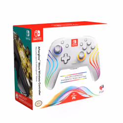 PDP Afterglow Wave Blanc Manette de jeu Analogique/Numérique Nintendo Switch, Nintendo Switch OLED - Vue supplémentaire 14