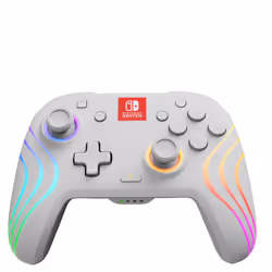 PDP Afterglow Wave Blanc Manette de jeu Analogique/Numérique Nintendo Switch, Nintendo Switch OLED