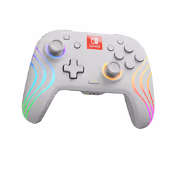 PDP Afterglow Wave Blanc Manette de jeu Analogique/Numérique Nintendo Switch, Nintendo Switch OLED - Vue supplémentaire 4