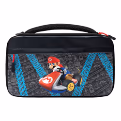 PDP Commuter: GLOW Mario Kart Drift, Boîtier robuste, Nintendo, Noir, Bleu, Gris, Nintendo Switch, Nintendo Switch Lite, Nint ...