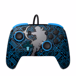 PDP Ensemble avec manette REMATCH GLOW et étui de voyage GLOW : Sheikah Shoot, Pour Nintendo Switch, Nintendo Switch Lite et Nintendo Switch - Modèle OLED