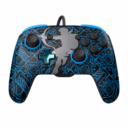 PDP Ensemble avec manette REMATCH GLOW et étui de voyage GLOW : Sheikah Shoot, Pour Nintendo Switch, Nintendo Switch Lite et Nintendo Switch - Modèle OLED