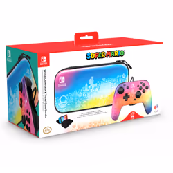 PDP Ensemble avec étui de voyage et manette REMATCH : Star Spectrum, Pour Nintendo Switch, Nintendo Switch Lite et Nintendo S ...