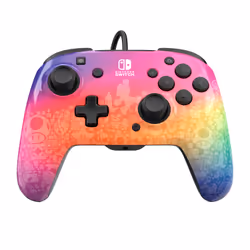 PDP Ensemble avec étui de voyage et manette REMATCH : Star Spectrum, Pour Nintendo Switch, Nintendo Switch Lite et Nintendo Switch - Modèle OLED