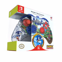 PDP Manette filaire REALMz: Sonic Green Hill Zone, Pour Nintendo Switch et Nintendo Switch - Modèle OLED - Vue supplémentaire 24