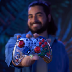 PDP Realmz Multicolore USB Manette de jeu Analogique/Numérique Nintendo Switch, Nintendo Switch OLED - Vue supplémentaire 8