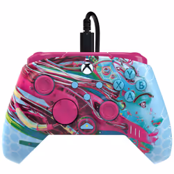 PDP REMATCH GLOW Advanced, Manette de jeu, PC, Xbox One, Xbox Series S, Xbox Series X, Croix directionnelle, Touche Menu, Tou ...