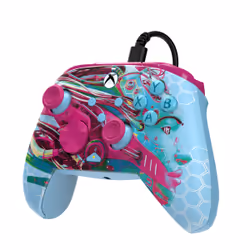 PDP REMATCH GLOW Advanced Multicolore USB Manette de jeu Analogique/Numérique PC, Xbox One, Xbox Series S, Xbox Series X