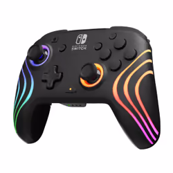 PDP Afterglow Wave Noir USB Manette de jeu Analogique/Numérique Nintendo Switch, Nintendo Switch Lite, Nintendo Switch OLED