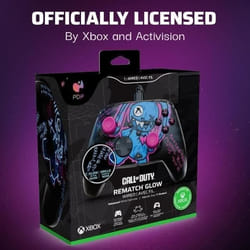 Manette filaire - Rematch GLOW - Xbox One et Series XS - PDP - Motif Minster Peeks - Noir