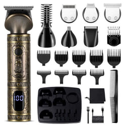 SURKER Tondeuse à Cheveux Hommes Tondeuse à Barbe Professionnelle Kit de Tondeuse 7 en 1
