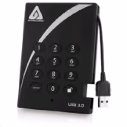 Apricorn A25-3PL256-1000, 1 To, 3.2 Gen 1 (3.1 Gen 1), 5400 tr/min, Noir