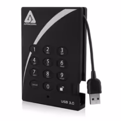 Apricorn Aegis Padlock Fortress 1TB, 1 To, 3.2 Gen 1 (3.1 Gen 1), 5400 tr/min, Noir