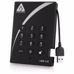 Apricorn Aegis Padlock disque dur externe 2 To Noir