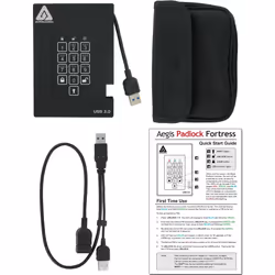 Apricorn Aegis Padlock Fortress disque dur externe 2 To Noir - Vue supplémentaire 4