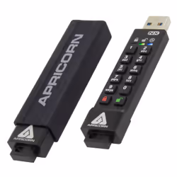 Apricorn ASK3 lecteur USB flash 8 Go USB Type-A 3.2 Gen 1 (3.1 Gen 1) Noir