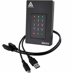 Apricorn Aegis Fortress L3 disque dur externe 1 To Noir