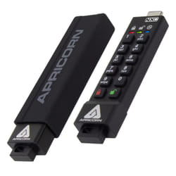 Apricorn Aegis Secure Key 3NXC lecteur USB flash 64 Go USB Type-A 3.2 Gen 1 (3.1 Gen 1) Noir