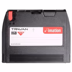 Imation Travan 4/8 GB, Bande de données vierge, Cartouche à bande, 8 Go, TR4, Noir, 1,2 Mo/s