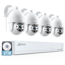 Kit PoE Caméra de Surveillance,4 Caméras 5MP fhd Extérieure,Kit Vidéosurveillance poe avec nvr disque dur 2TB - Anran