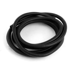 Gaine de fils et câbles SOURCING MAP 1Pcs 255m 7mm x 10 mm Protection Tube Conduit ondulé plastique pour jardin bureau noir
